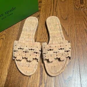 Kate Spade Natural Cork slide sandals